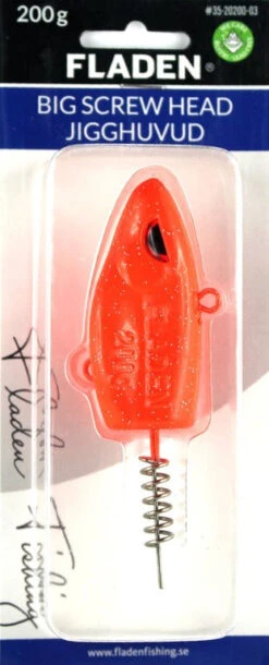 FLADEN Jig Head Mit Bait Screw -Angelausrüstung Fladen Big Screw Head Red 200gGmStj6w5DmRFK 1280x1280