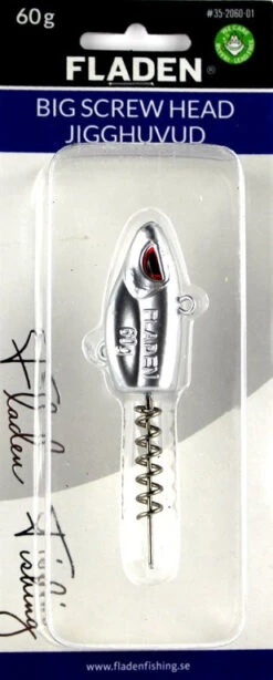FLADEN Jig Head Mit Bait Screw -Angelausrüstung Fladen Big Screw Head Silver 60goCpgxaU1guCTM 1280x1280